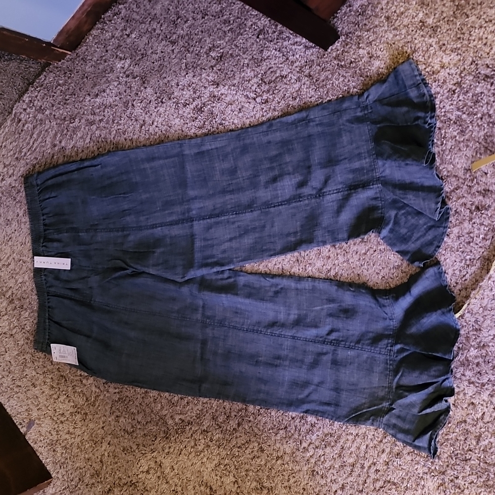 Trina Turn Chambray Ruffled Jeans - Picture 2 of 5